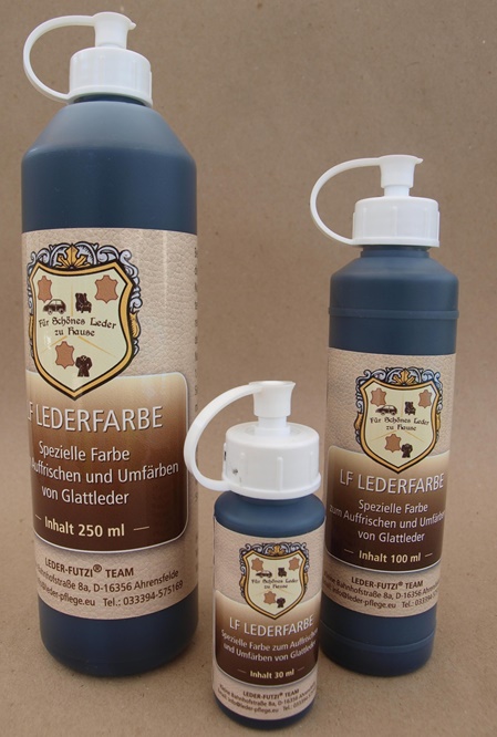 Lederfarbe in unterschiedlichen Größen